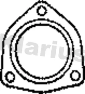 Handler.Part Gasket, exhaust pipe KLARIUS 410589 1