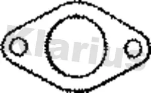 Handler.Part Gasket, exhaust pipe KLARIUS 410669 1