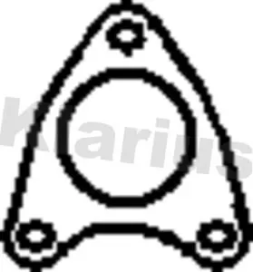 Handler.Part Gasket, exhaust pipe KLARIUS 410700 1