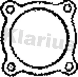 Handler.Part Gasket, exhaust pipe KLARIUS 410761 1