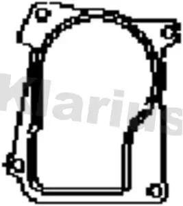 Handler.Part Gasket, exhaust pipe KLARIUS 410797 1