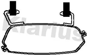 Handler.Part Clamp, silencer KLARIUS 430448 1