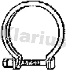 Handler.Part Pipe connector, exhaust system KLARIUS 430482 1