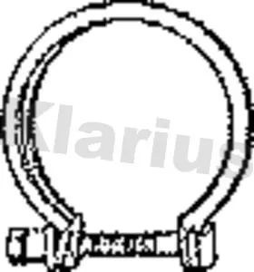 Handler.Part Pipe connector, exhaust system KLARIUS 430484 1