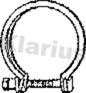 Handler.Part Pipe connector, exhaust system KLARIUS 430635 1