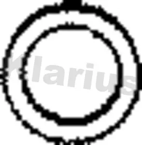 Handler.Part Gasket, exhaust pipe KLARIUS 410155 1