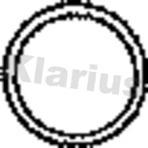 Handler.Part Gasket, exhaust pipe KLARIUS 410164 1