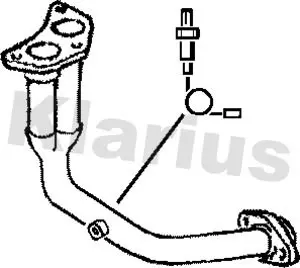 Handler.Part Exhaust pipe KLARIUS 301008 1