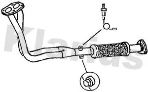 Handler.Part Exhaust pipe KLARIUS 301026 1