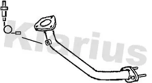 Handler.Part Exhaust pipe KLARIUS 301088 1