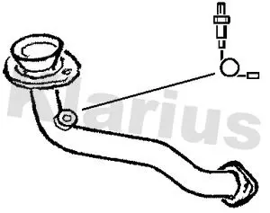 Handler.Part Exhaust pipe KLARIUS 301096 1