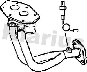 Handler.Part Exhaust pipe KLARIUS 301100 1