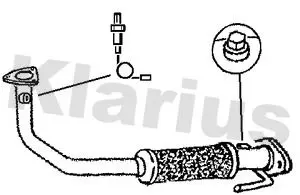 Handler.Part Exhaust pipe KLARIUS 301144 1