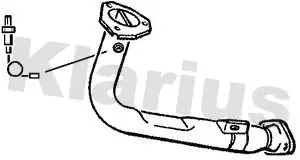 Handler.Part Exhaust pipe KLARIUS 301282 1