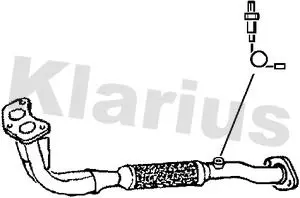 Handler.Part Exhaust pipe KLARIUS 301346 1