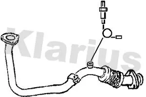 Handler.Part Exhaust pipe KLARIUS 301366 1