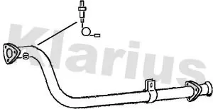 Handler.Part Exhaust pipe KLARIUS 301466 1