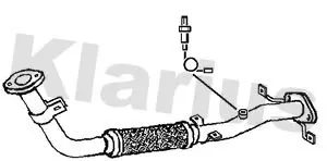 Handler.Part Exhaust pipe KLARIUS 301571 1