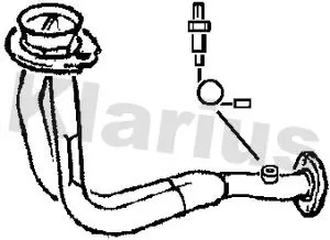 Handler.Part Exhaust pipe KLARIUS 301677 1