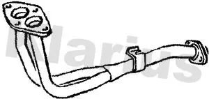 Handler.Part Exhaust pipe KLARIUS 301768 1