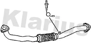 Handler.Part Exhaust pipe KLARIUS 302008 2