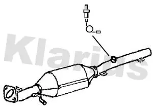 Handler.Part Catalytic converter KLARIUS 311728 2