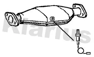 Handler.Part Catalytic converter KLARIUS 311787 1