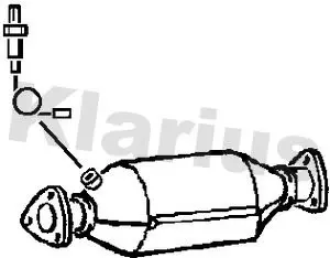 Handler.Part Catalytic converter KLARIUS 312061 1