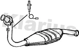 Handler.Part Catalytic converter KLARIUS 321005 1