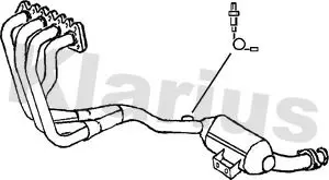 Handler.Part Catalytic converter KLARIUS 321178 1