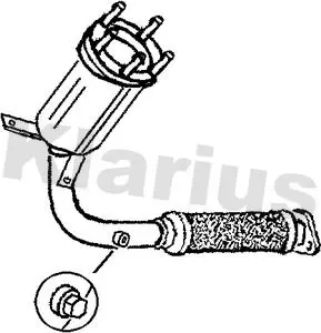 Handler.Part Catalytic converter KLARIUS 321235 1