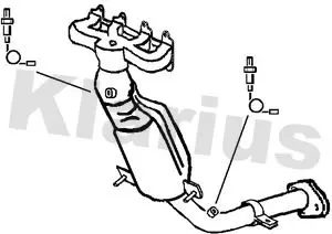 Handler.Part Catalytic converter KLARIUS 321320 1