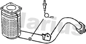 Handler.Part Catalytic converter KLARIUS 321569 2