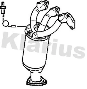 Handler.Part Catalytic converter KLARIUS 321595 2