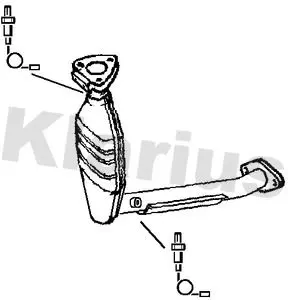 Handler.Part Catalytic converter KLARIUS 321682 2