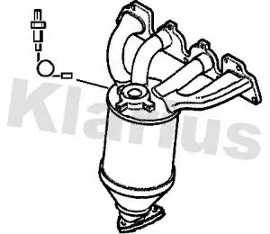 Handler.Part Catalytic converter KLARIUS 321701 2