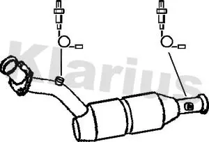 Handler.Part Catalytic converter KLARIUS 321704 2