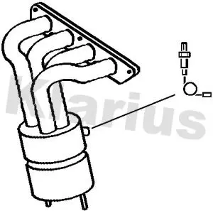 Handler.Part Catalytic converter KLARIUS 321723 1