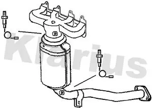 Handler.Part Catalytic converter KLARIUS 321828 2