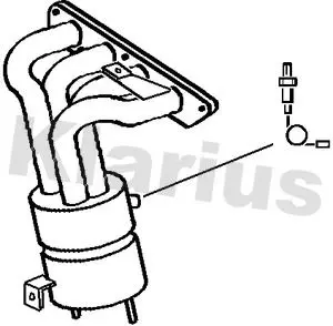 Handler.Part Catalytic converter KLARIUS 321830 1