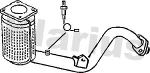 Handler.Part Catalytic converter KLARIUS 321854 1