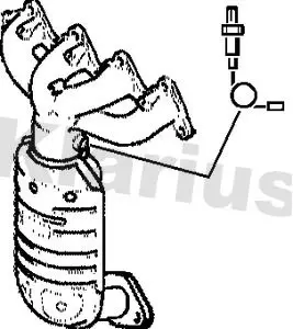 Handler.Part Catalytic converter KLARIUS 321856 1