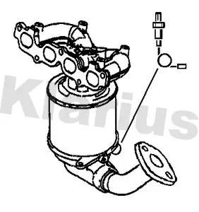 Handler.Part Catalytic converter KLARIUS 321957 1