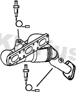 Handler.Part Catalytic converter KLARIUS 321965 1