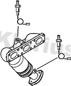 Handler.Part Catalytic converter KLARIUS 321966 1