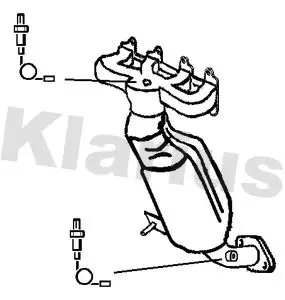 Handler.Part Catalytic converter KLARIUS 321974 1