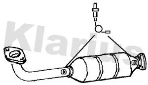 Handler.Part Catalytic converter KLARIUS 321977 2