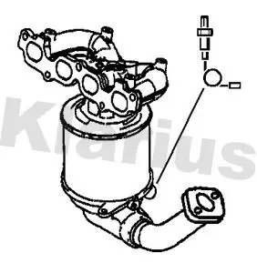 Handler.Part Catalytic converter KLARIUS 321998 2