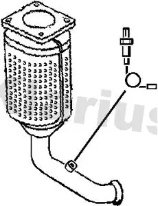 Handler.Part Catalytic converter KLARIUS 322070 1