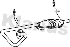 Handler.Part Catalytic converter KLARIUS 322077 1